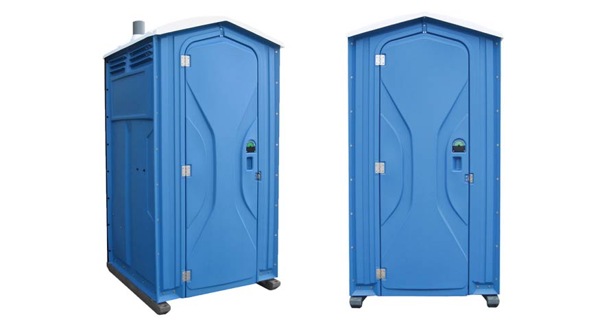Long-term porta potty units on site in Los Alamos, New Mexico
